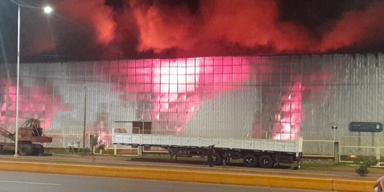 FOTOS y VIDEOS: Se incendia depósito de la AFIP en Posadas