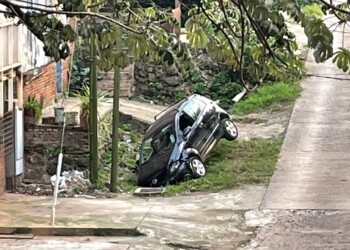 Insólito despiste detrás de la Bajada Vieja