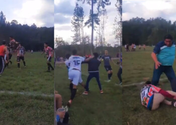 Partido de fútbol amateur fue suspendido por disturbios