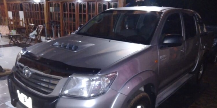 El vehículo sustraido en el "golpe" de este miércoles al mediodía