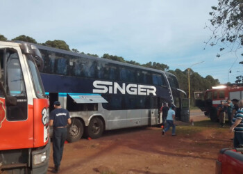 Detectaron principio de incendio en un colectivo en plena ruta 12