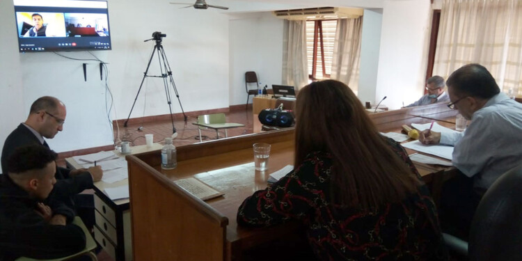 VIDEOCONFERENCIA. Así declaró ayer el psiquiatra del Poder Judicial que le hizo la primera entrevista al acusado.