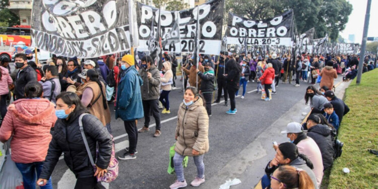CONFRONTACIÓN. El Polo Obrero es una las organizaciones que desafió el protocolo de la ministra de Seguridad, Patricia Bullrich.