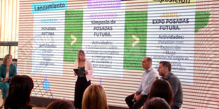 PRESENTACIÓN. El intendente Stelatto explicó que Posadas Futura es un trabajo conjunto y conectado.