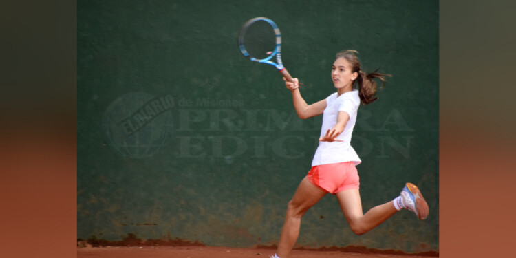PURA TÉCNICA. La posadeña Abril López se quedó con el título en Sub-14.