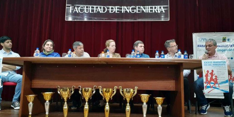 LANZAMIENTO. Fue ayer por la mañana en la Facultad de Ingeniería. El cupo máximo es de 1.500 corredores.