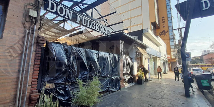 Calle Colón entre San Martín y Sarmiento.