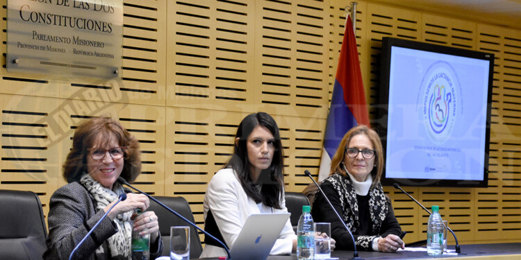 JORNADA. Estuvo a cargo de las doctoras especialistas en lactancia Vera May y Mercedes López; y la Licenciada y referente provincial en Nutrición Esther Zadorozne.