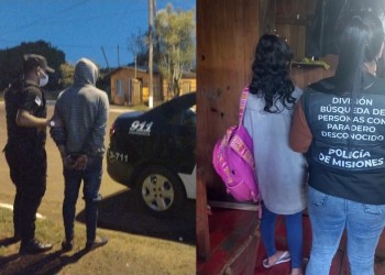 Rescataron a otra adolescente en compañía de un hombre, que terminó detenido