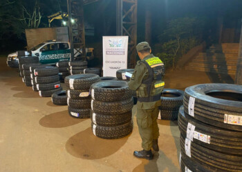 Decomisaron otra carga irregular de neumáticos, esta vez en Puerto Iguazú