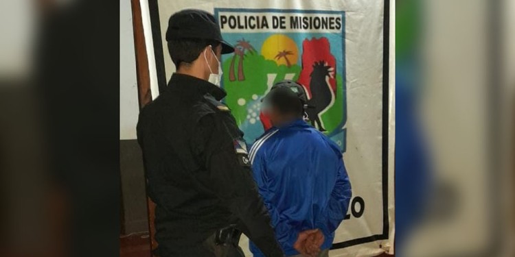 DEBERÁ RESPONDER ANTE LA JUSTICIA. El sospechoso tras ser detenido.