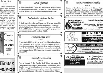 Fúnebres del Martes 23 de Febrero de 2022