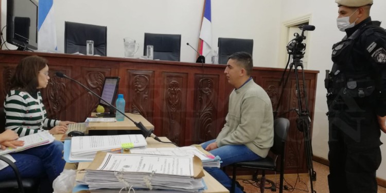 ACUSADO. Alejandro Esteche en el TP 1 donde se le leyó la elevación a juicio.