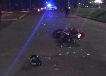 Terminó lesionado tras despistar con la moto