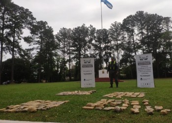 Detectan casi 100 kilos de droga en pleno monte misionero