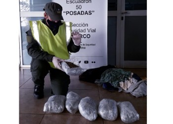 Secuestran marihuana en un colectivo de pasajeros que salió de Misiones