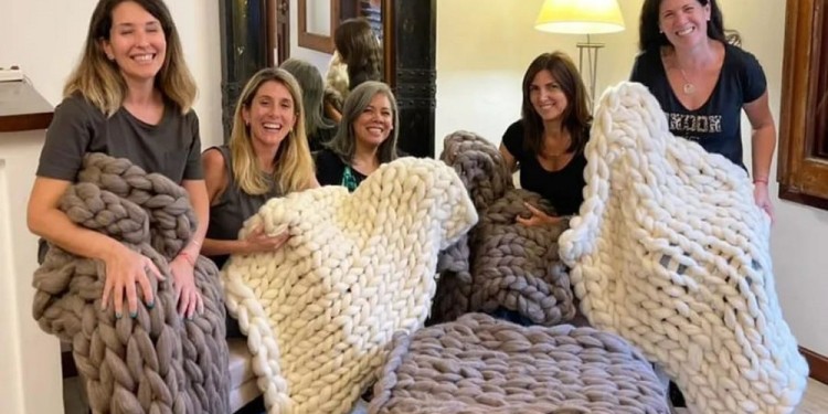 En el seminario de Mantas XXL o Nórdicas a cargo de Marisol Romero.