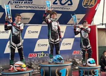 Renato Longarzo Skanata fue tercero en su primer Argentino de Karting