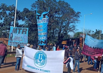 Manifestaciones y cortes de rutas de organizaciones sociales en Misiones