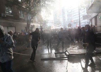 Disturbios frente a la casa de Cristina Kirchner