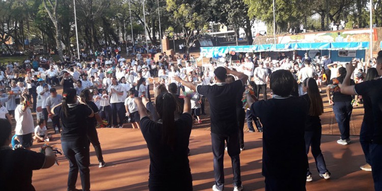 ENCUENTRO. Se realizó una caminata, baile, juegos y música para visibilizar a las personas con discapacidad.