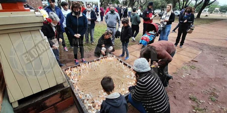 Durante todo el día, Posadas celebró a San Cayetano