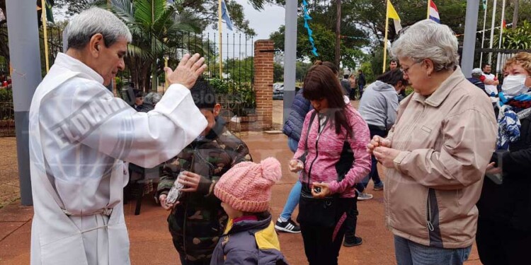 Durante todo el día, Posadas celebró a San Cayetano