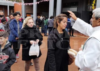 Durante todo el día, Posadas celebró a San Cayetano