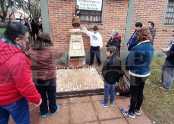 Durante todo el día, Posadas celebró a San Cayetano