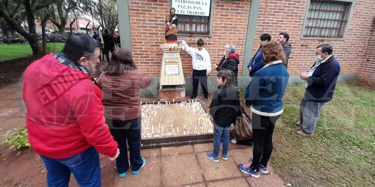 Durante todo el día, Posadas celebró a San Cayetano