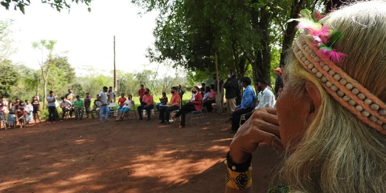 COMPARTIR. La llegada de la primavera coincide con la celebración del año nuevo para las comunidades mbya.