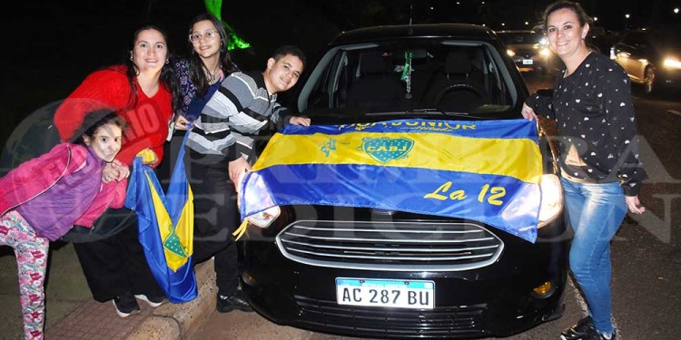 Galería: el festejo “xeneize” en Posadas tras el triunfo en el Superclásico