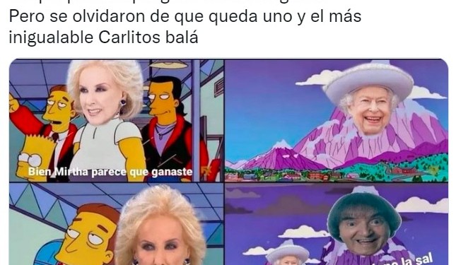 Tras la muerte de Isabel II, Mirtha Legrand y Carlitos Balá “copan” las redes