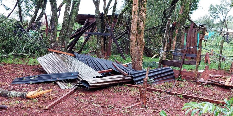 El último temporal causó destrozos en Campo Viera