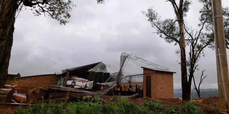 El último temporal causó destrozos en Campo Viera