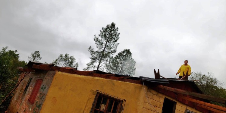El último temporal causó destrozos en Campo Viera