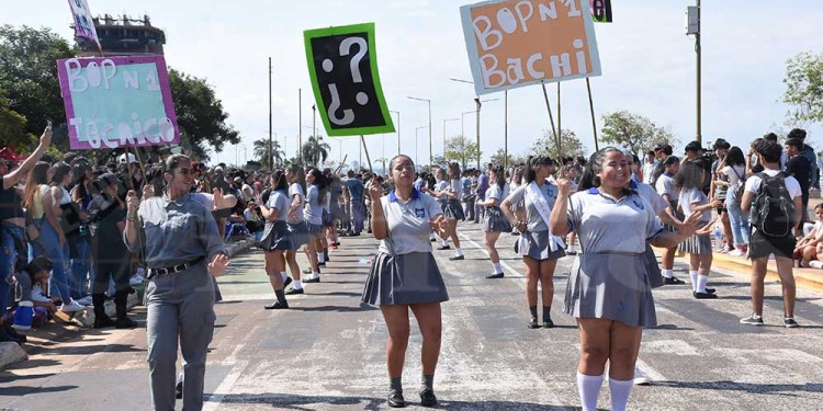 Galería: los estudiantes pusieron toda la alegría y el ritmo en la costanera