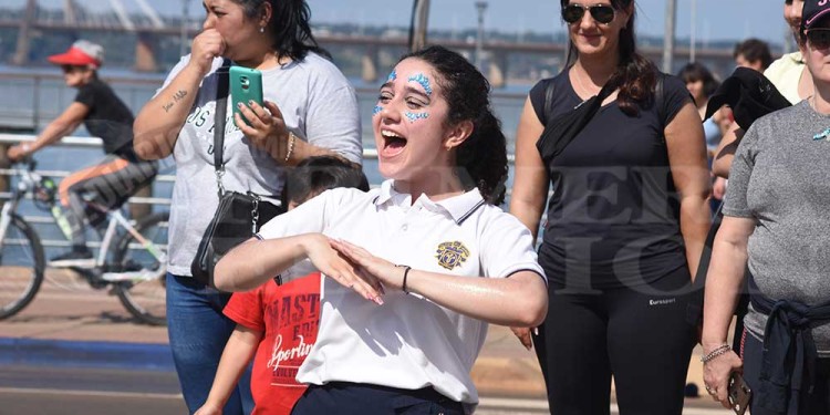 Galería: los estudiantes pusieron toda la alegría y el ritmo en la costanera