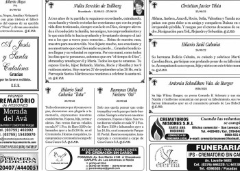 Fúnebres del Martes 27 de Septiembre de 2022