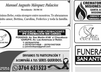 Fúnebres del Miércoles 28 de Septiembre de 2022