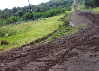 Vecinos del barrio “7 Hectáreas”de Garupá quedan aislado cada vez que llueve