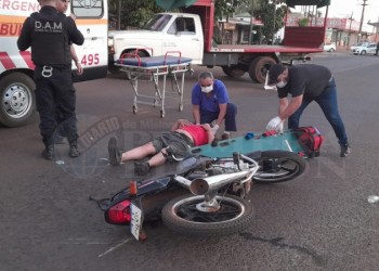 Choque entre dos motos dejó un herido en Posadas