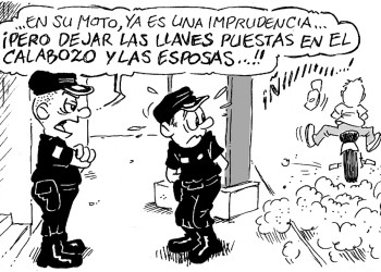 No sólo se fugó de su celda, también dejó a pie al policía que lo vigilaba