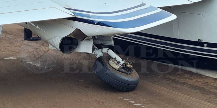 Aterrizaje forzoso en el Aeroclub Apóstoles