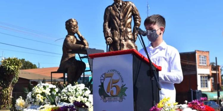 HOMENAJE.En 2021 se realizó el tradicional acto conmemorativo aunque los festejos se pospusieron por la pandemia.