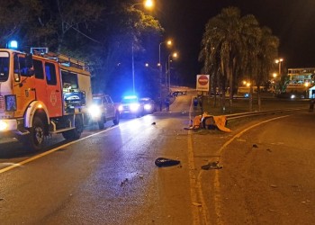 Motociclista murió en Iguazú a causa de un choque con auto brasileño