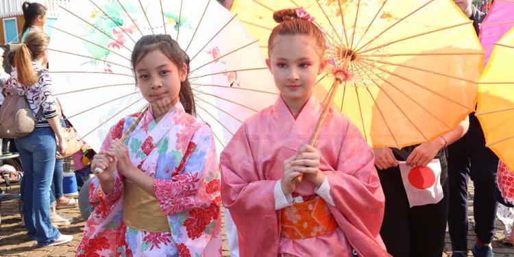 La fiesta a pleno: con el desfile de colectividades, los inmigrantes festejan en Oberá