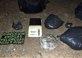 Detuvieron a presuntos “motodealers” con marihuana y cocaína en Posadas