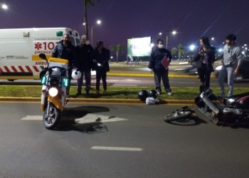 A pocas horas de su presentación las motoambulancias debutaron en un accidente de tránsito