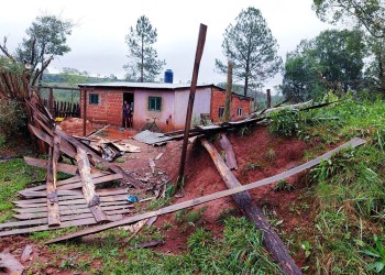 El último temporal causó destrozos en Campo Viera
